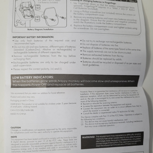 Happy Monkey Fingerling Electronic Interactive Monkey Toy NIP - Picture 12 of 15